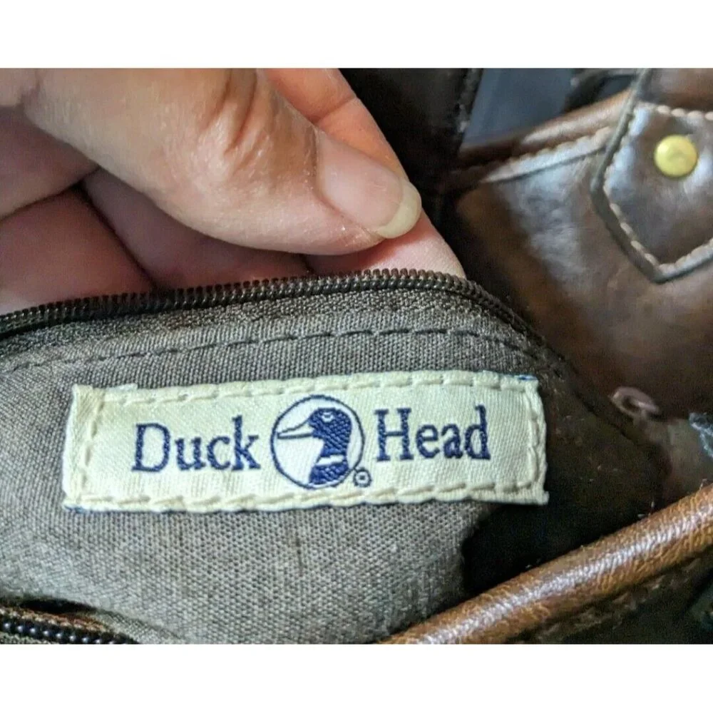 Duck Head‎ Brown Leather Handbag - Picture 3 of 10